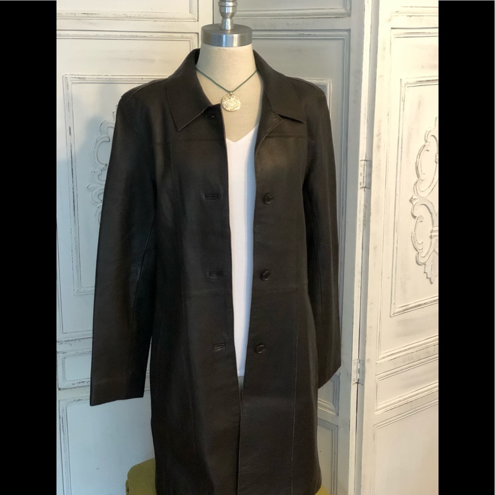 Andrew Marc leather coat